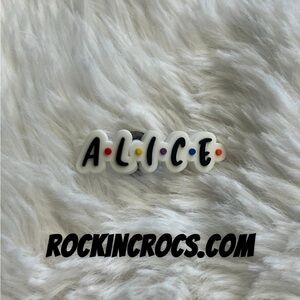Alice in Wonderland Croc Charm